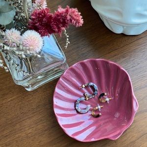 Two pairs of acetate hoop earrings - Madewell